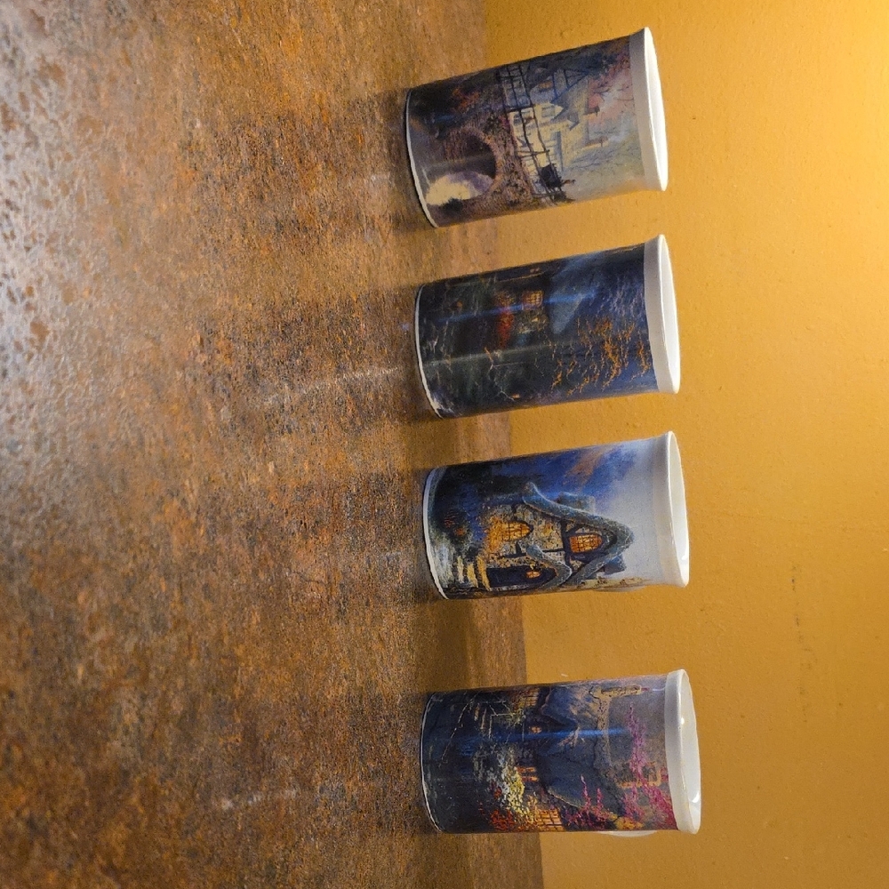 Thomas Kinkade Multicolor Scenic Mugs